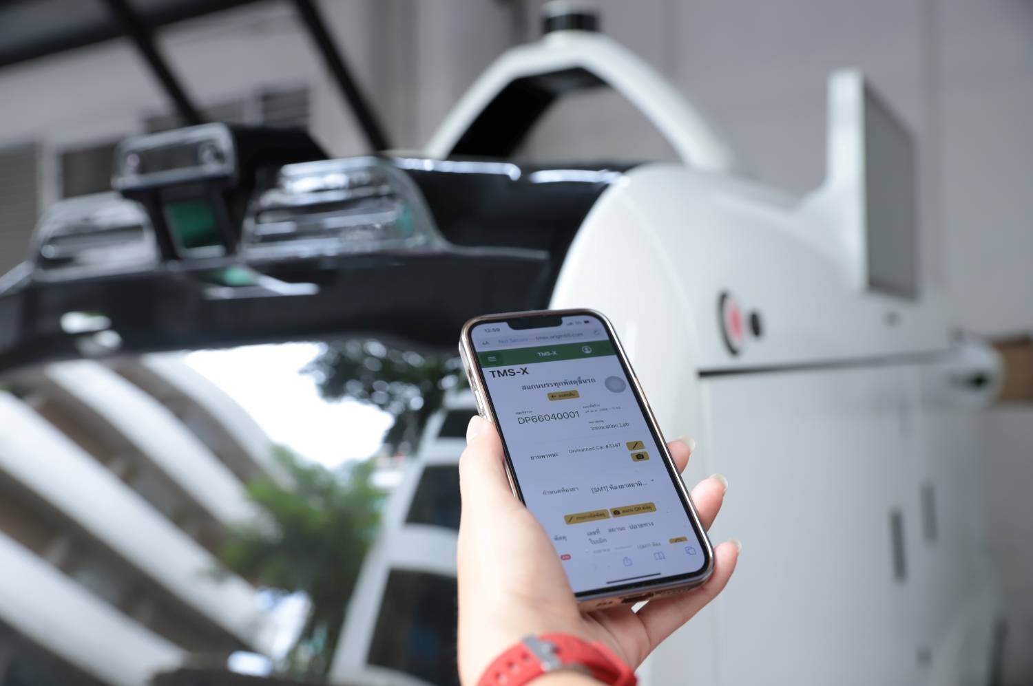 TMS-X transportation platform system, which can connect data from the SAP system using a QR code system.