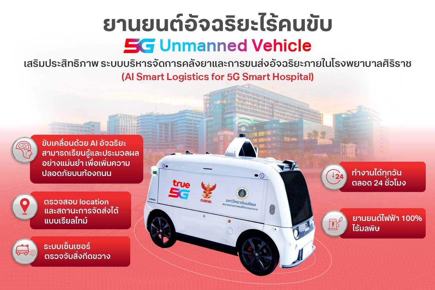 AI Smart Logistics for 5G Smart Hospital