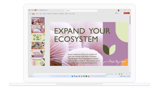 PowerPoint สร้างการนำเสนอที่ดูดีและโดดเด่นได้อย่างง่ายดาย