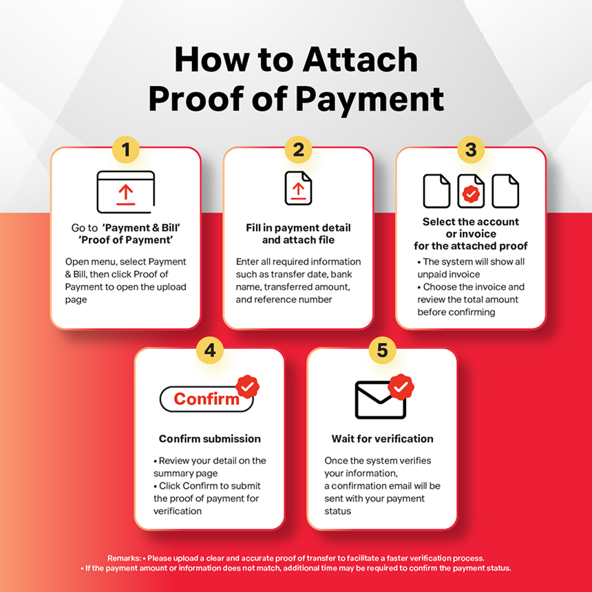 How to Upload Proof of Payment