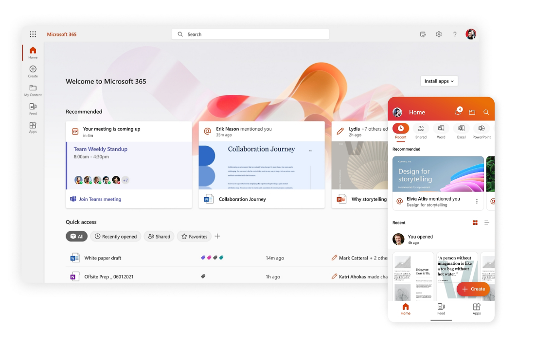วิธีการทำงานของ Microsoft 365